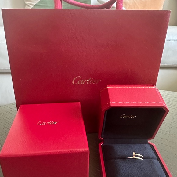 Cartier Juste Un Clou Women's Ring, Small Model, Rose Gold - Picture 1 of 3